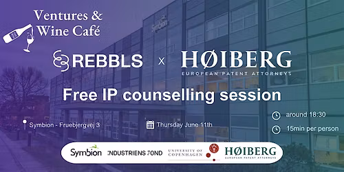 Open-desk IP counselling session with H\u00f8iberg @ Ventures & Wine