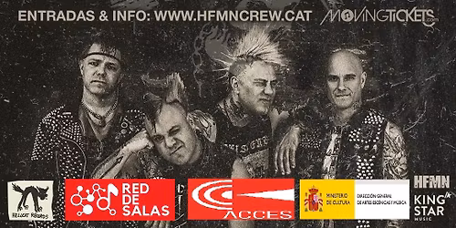 The Casualties y Figure 8 Knot en Gruta77; Circuito Red de Salas