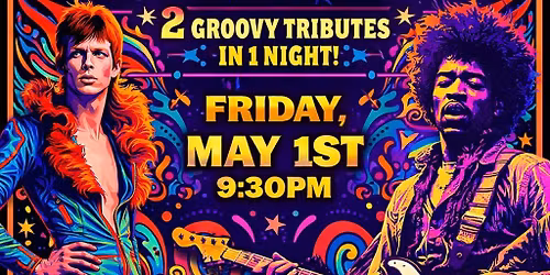 Ziggy Bowie Show and Jimi Hendrix Tribute 2 Groovy Tributes in 1 Night Live at the Linsmore Tavern!