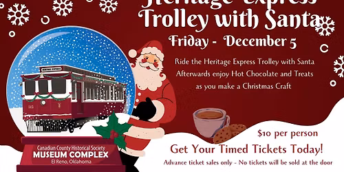 Heritage Express Trolley with Santa
