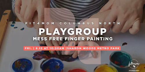 Camp FIT4MOM: Mess Free Finger Painting