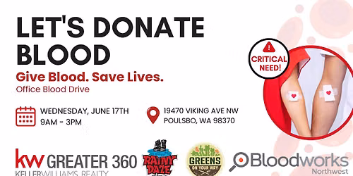 Keller Williams Greater 360 Office Blood Drive