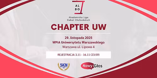 Akademicka Liga Debat Oksfordzkich - Chapter UW