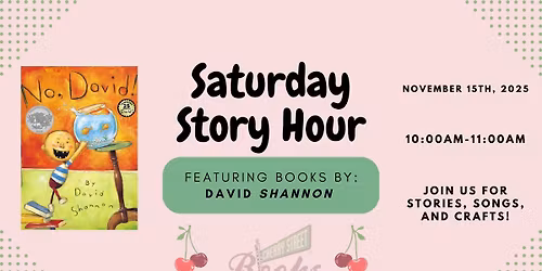 Saturday Story Hour: Books by David Shannon
