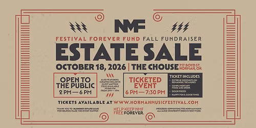 NMF's Festival Forever Fund Fall Fundraiser! -- Estate Sale Style FUNdraiser for the NMF Endowment