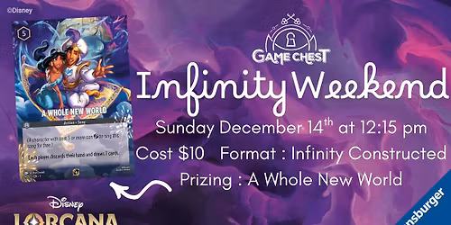 Lorcana Infinity Weekend