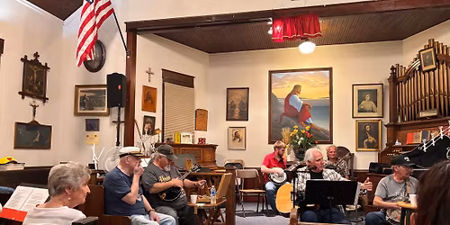 Pickin\u2019 n Grinnin\u2019 music jam.