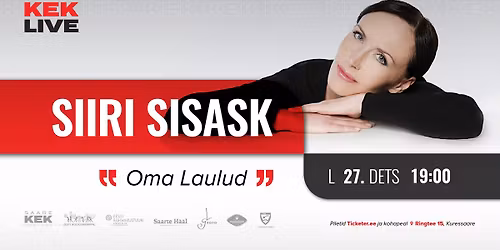 SAARE KEK LIVE- SIIRI SISASK- OMA LAULUD
