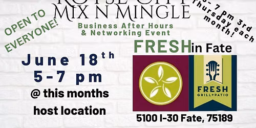 MIX N MINGLE - FRESH GRILL & PATIO IN FATE