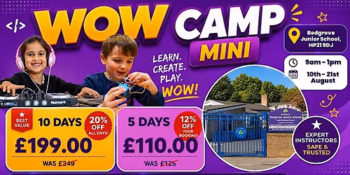 Bedgrove Junior School Summer WOW Camp (17th - 21st August)