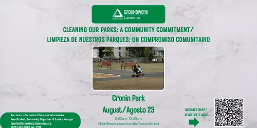 Cronin Park cleanup\/Limpieza Parque Cronin