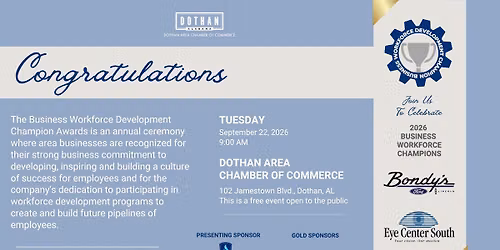 Business Workforce Development Champion Awards