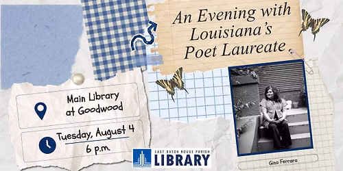 An Evening with Louisiana's Poet Laureate, Gina Ferrara