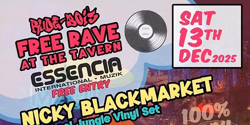 RUDE-BOiS FREE RAVE AT THE TAVERN