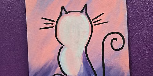 Kitty Silhouette Canvas Class