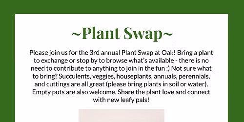 GreenAL Plant Swap