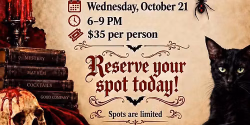 Terror in Transylvania! \ud83e\udd87\ud83e\ude78 Murder Mystery Night @ Ophelia's
