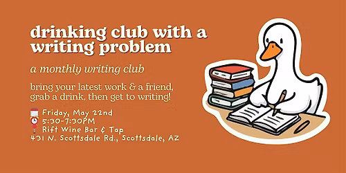 drinking club with a writing problem