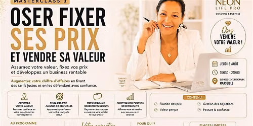 OSER FIXER SES PRIX ET VENDRE SA VALEUR