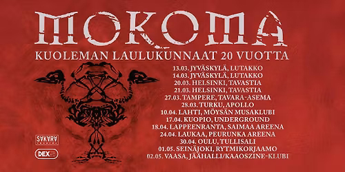 Mokoma - Apollo Turku - Kuoleman laulukunnaat 20 vuotta
