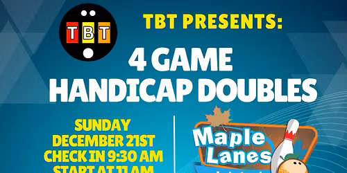 TBT 4 Game Handicap Doubles