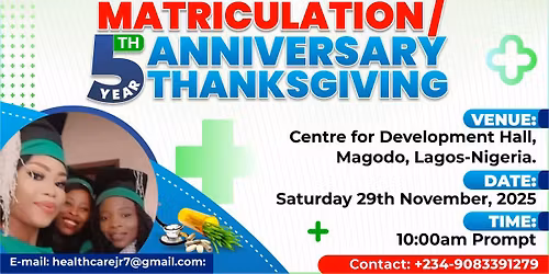 Thanksgiving and Matriculation 