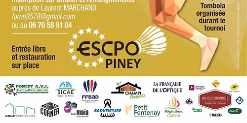 \ud83c\udff8 22\u00e8me Tournoi de Badminton de Piney