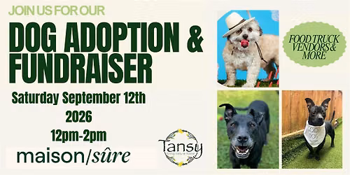 Dog Adoption & Fundraiser with Maison Sure Foundation