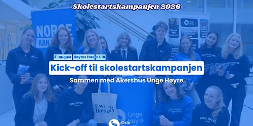 Kick-off til skolestartskampanjen