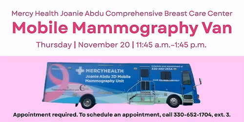 Joanie Abdu Comprehensive Breast Care Center (JACBCC) Mobile Mammography Van