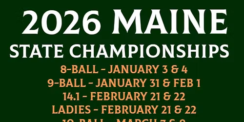 2026 Maine State 10-Ball Championship
