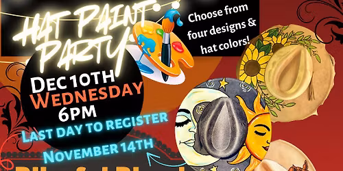 Blissful Blends Hat Paint & Sip 