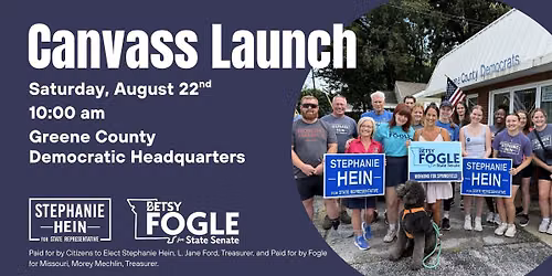 Knock Doors with Rep Hein & Rep Fogle - August Canvass Launch