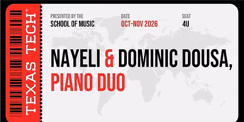 Nayeli and Dominic Dousa, Piano Duo - TTU International Music Month