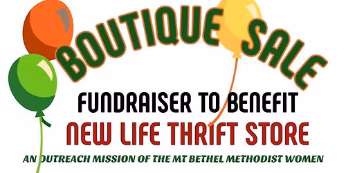 Boutique Sale Fundraiser for our new building
