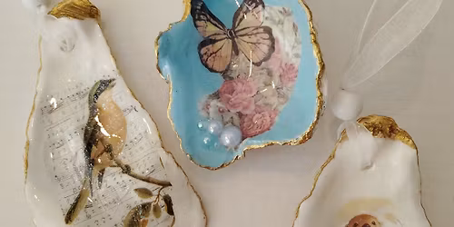 03\/15 - Oyster Shell paint and resin class 