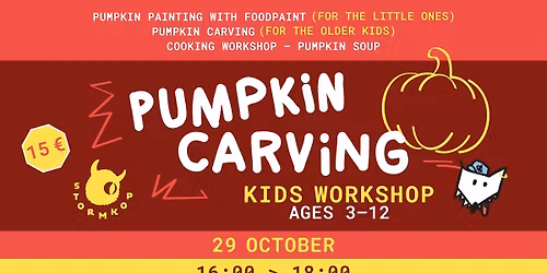 Kids Workshop \u2013 Pumpkin Special - 29\/10