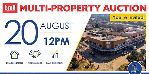 Next Up: 20 August Broll Multi-Property Auction