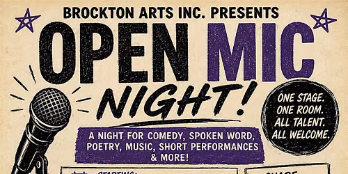 Open Mic Night with Brockton Arts Inc