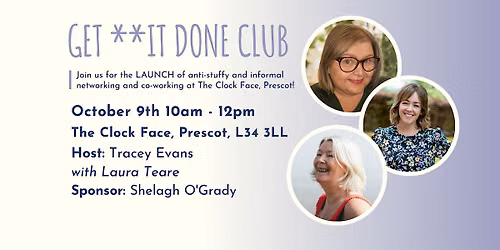 GET **IT DONE CLUB Prescot LAUNCH!