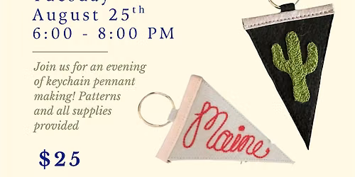 Mini Pennant Keychains
