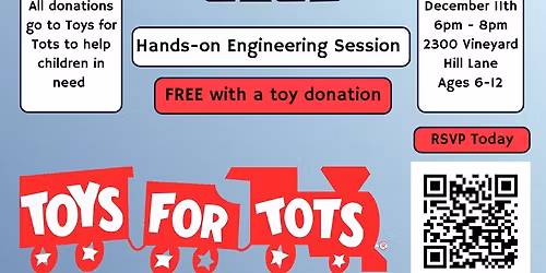 Melissa Engineering Club Toys for Tots night