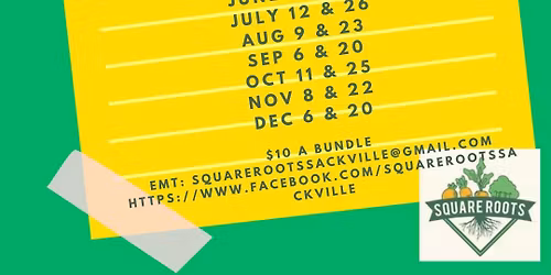 Square Roots Sackville Bundle Event 