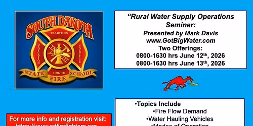 8-hr Rural Water Supply Operations Seminar