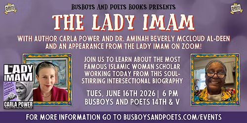 THE LADY IMAM | A Busboys and Poets Books Presentation