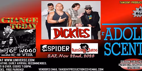 SoCals Finest - The Dickies, rAdolscents, Change Today (Joe Wood TSOL), Spider & Razing Jane