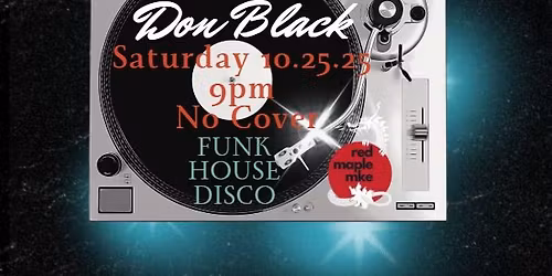 DJ Don Black funk, house and disco