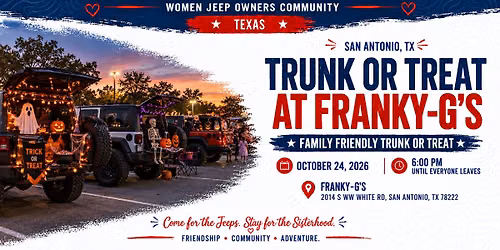 Texas - SSS San Antonio Trunk or Treat at Franky-G\u2019s