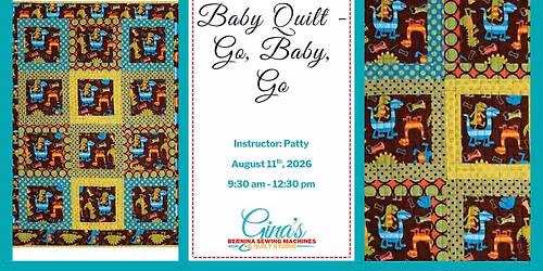 Baby Quilt - Go, baby, go in Brentwood
