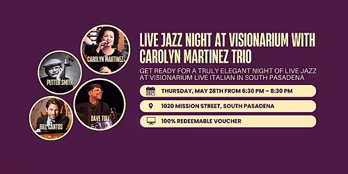 Live Jazz Night at Visionarium with Carolyn Martinez Trio